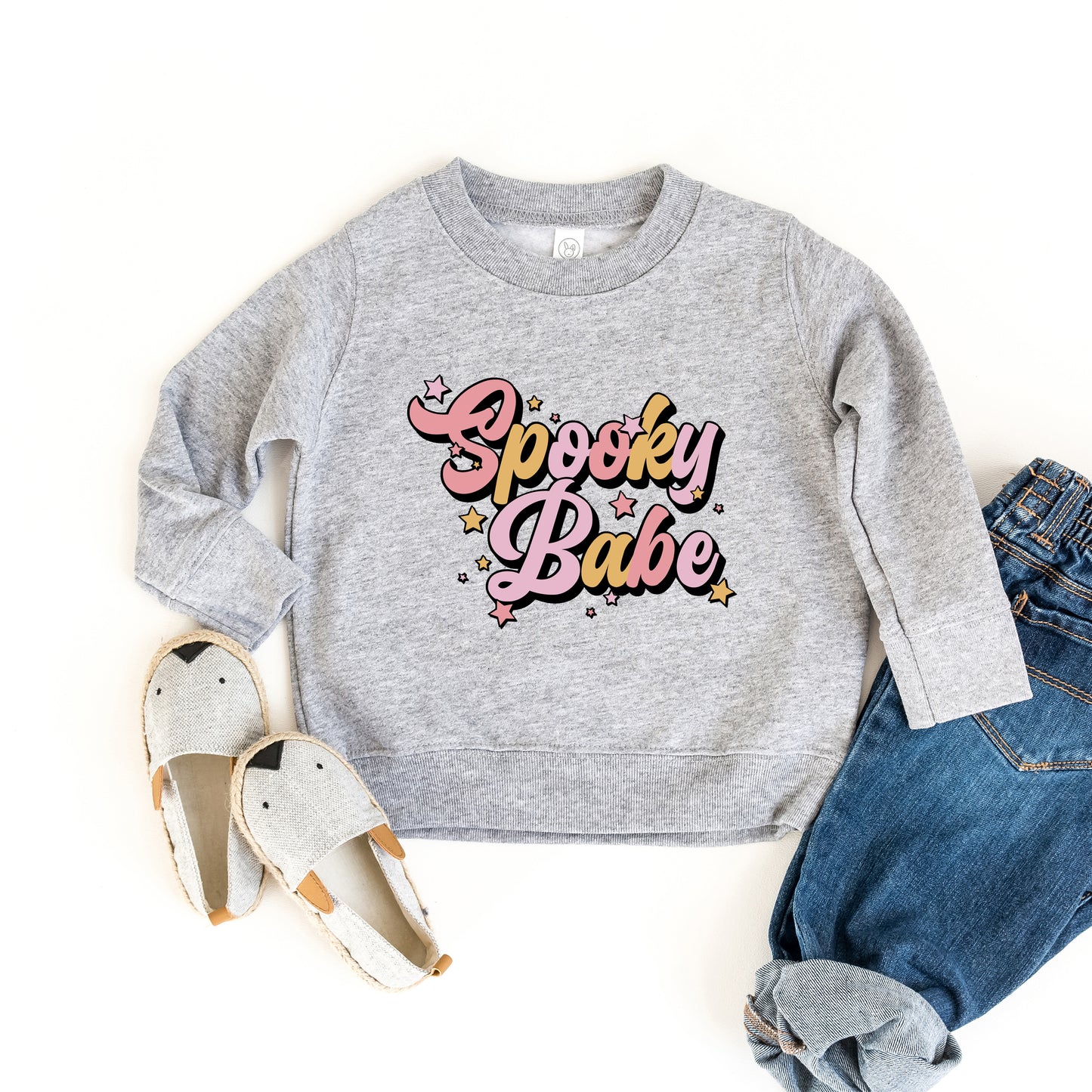 Spooky Babe Colorful | Toddler Graphic Sweatshirt