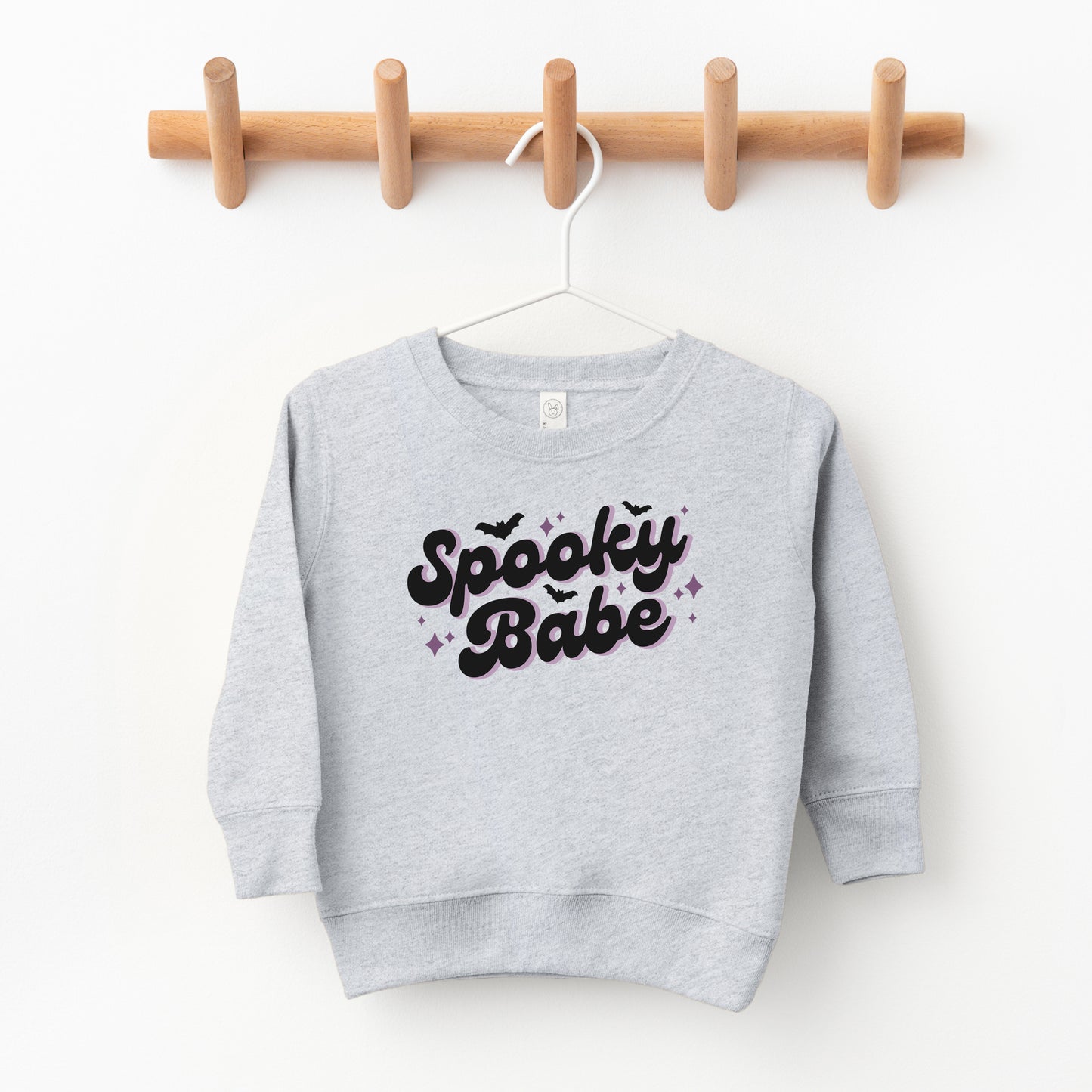 Spooky Babe Purple | Toddler Graphic Sweatshirt