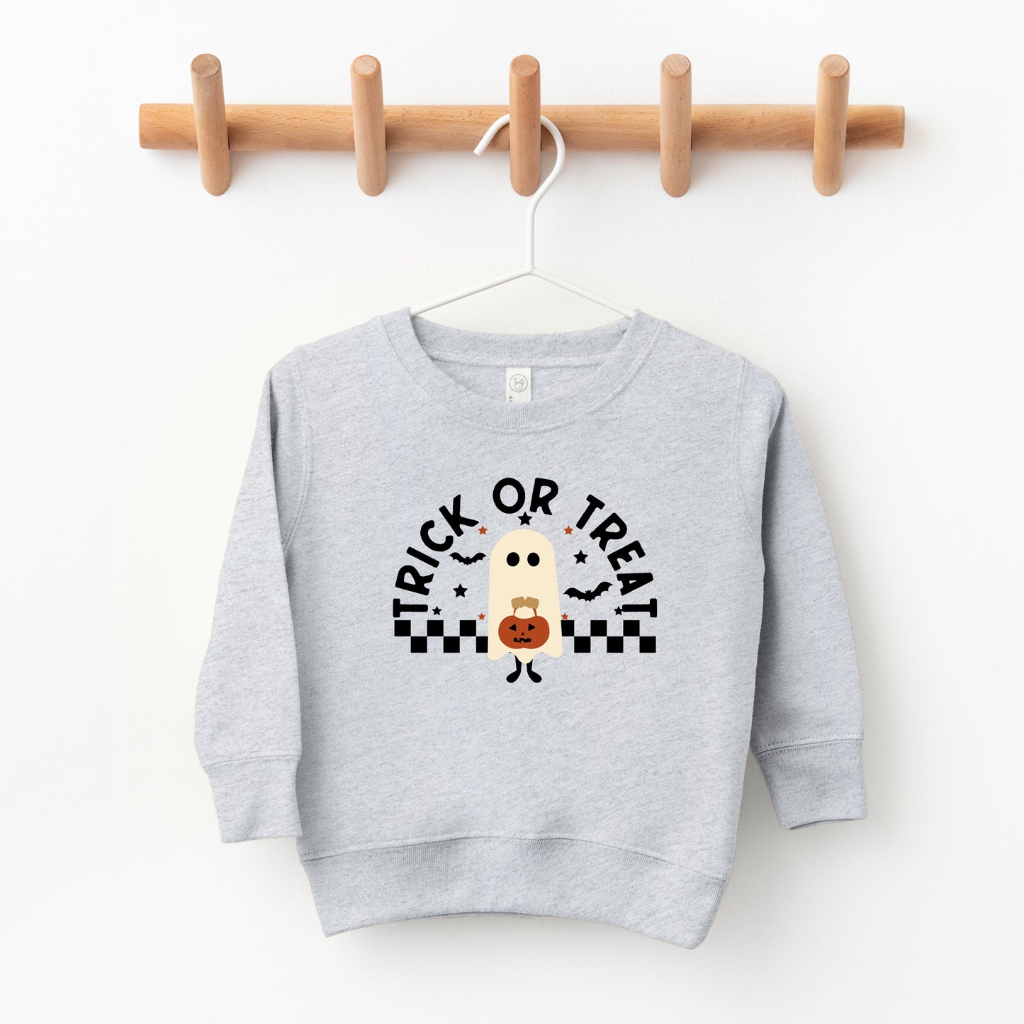 Trick Or Treat Ghost | Toddler Graphic Sweatshirt