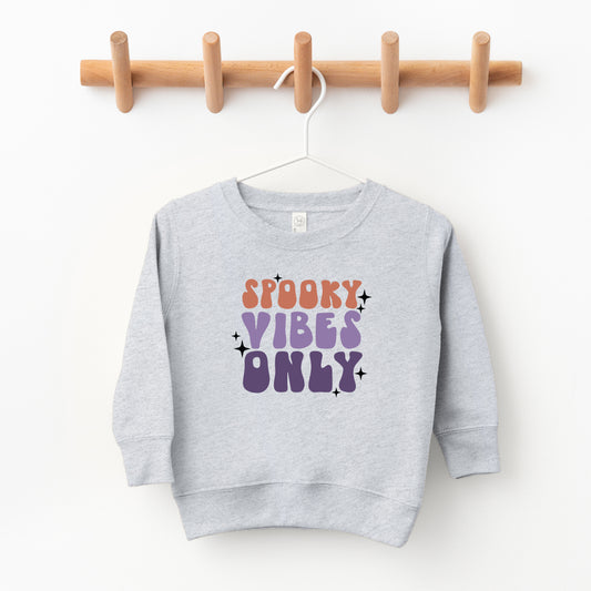 Spooky Vibes Only Stacked | Toddler Graphic Sweatshirt