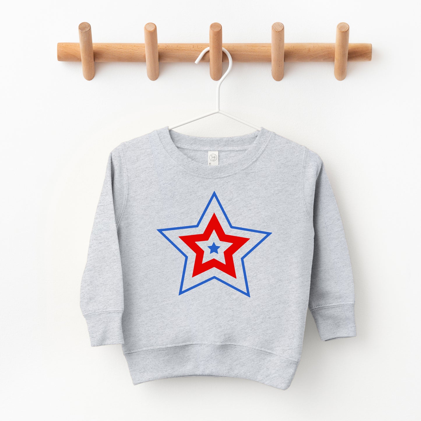 Patriotic Three Star | Toddler Sweatshirt