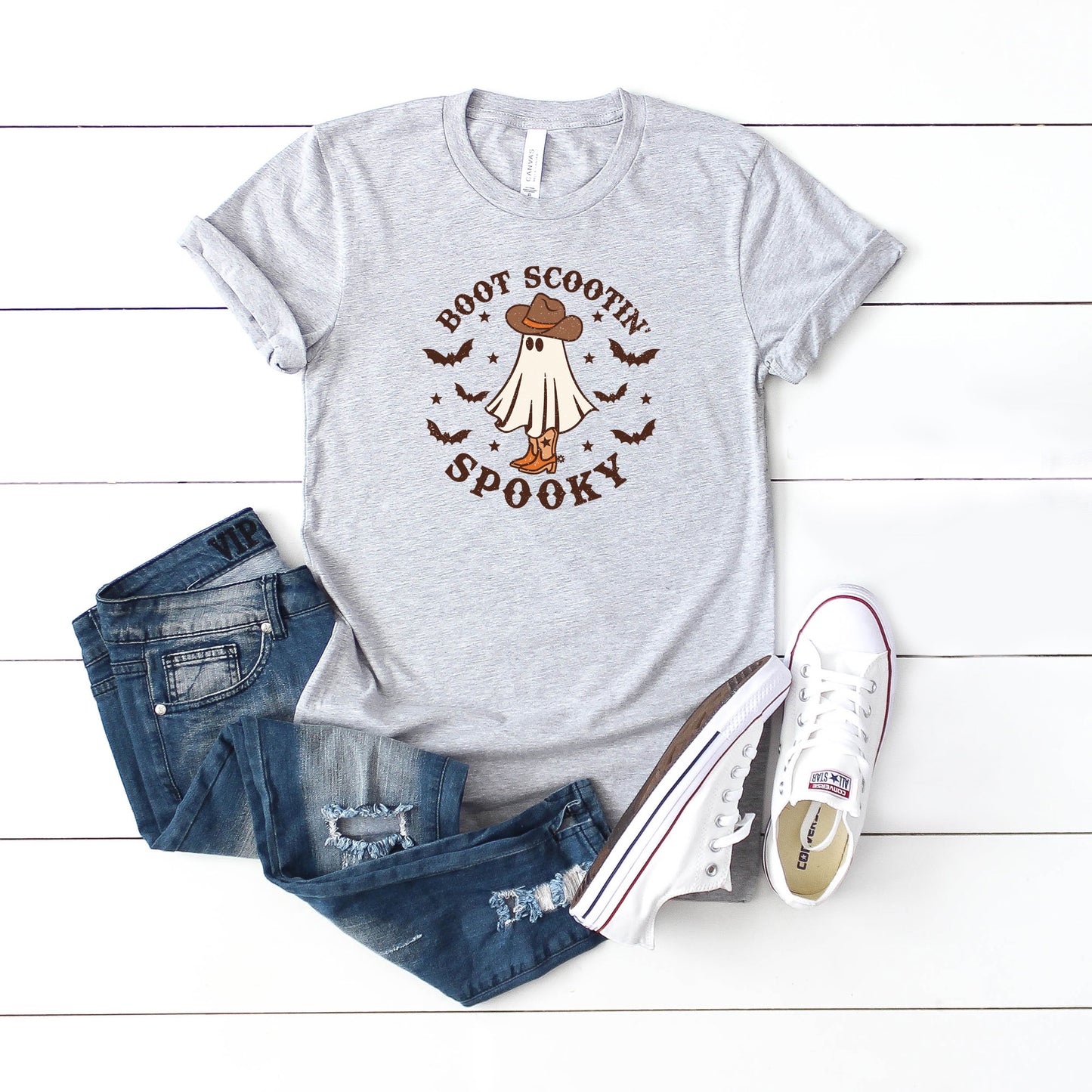 Boot Scootin' Spooky | Youth Graphic Short Sleeve Tee