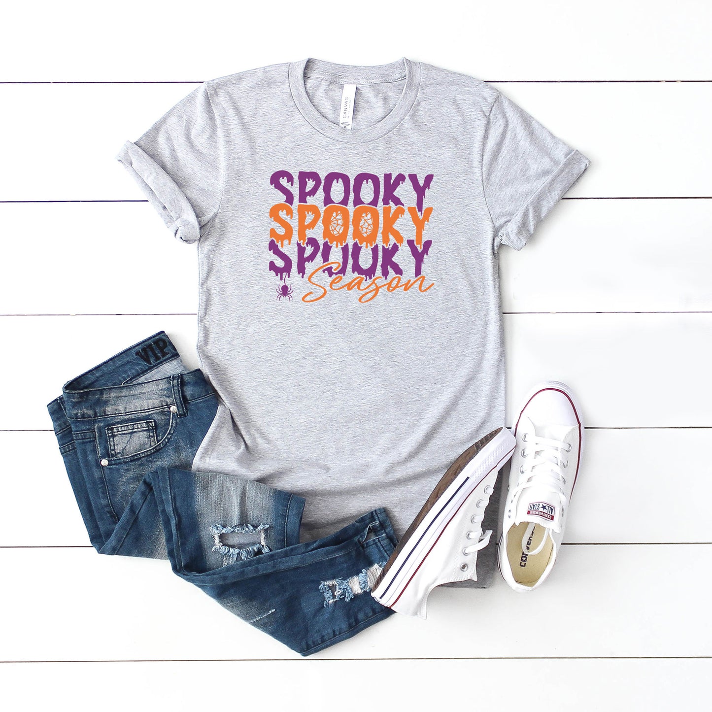 Spooky Season Spider | Youth Graphic Short Sleeve Tee