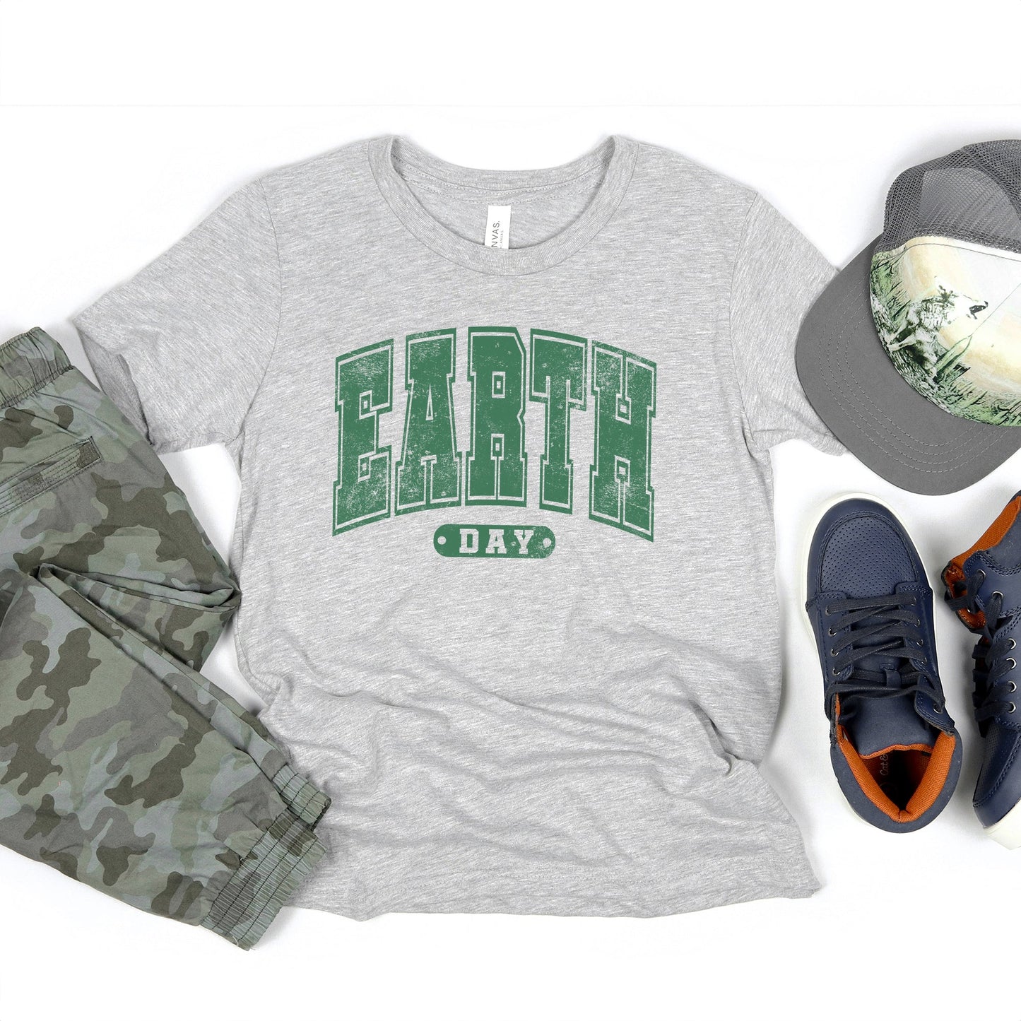 Earth Day Varsity | Youth Graphic Short Sleeve Tee