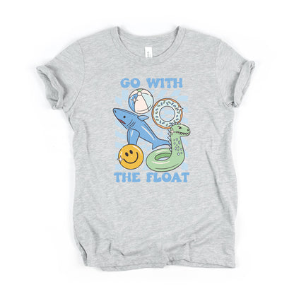 Go With The Float Blue | Youth Short Sleeve Crew Neck