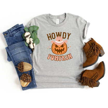 Howdy Pumpkin | Youth Graphic Short Sleeve Tee
