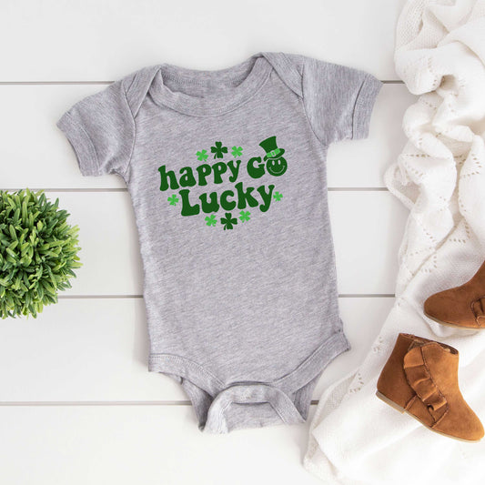 Happy Go Lucky Clovers | Baby Graphic Short Sleeve Onesie