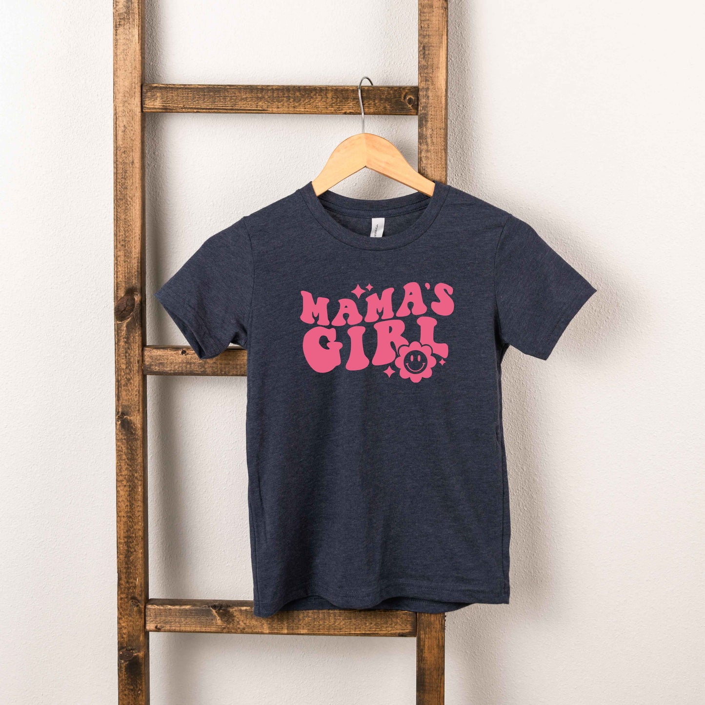 Mama's Girl Flower | Toddler Short Sleeve Crew Neck