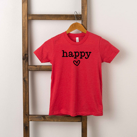 Happy Heart | Toddler Short Sleeve Crew Neck