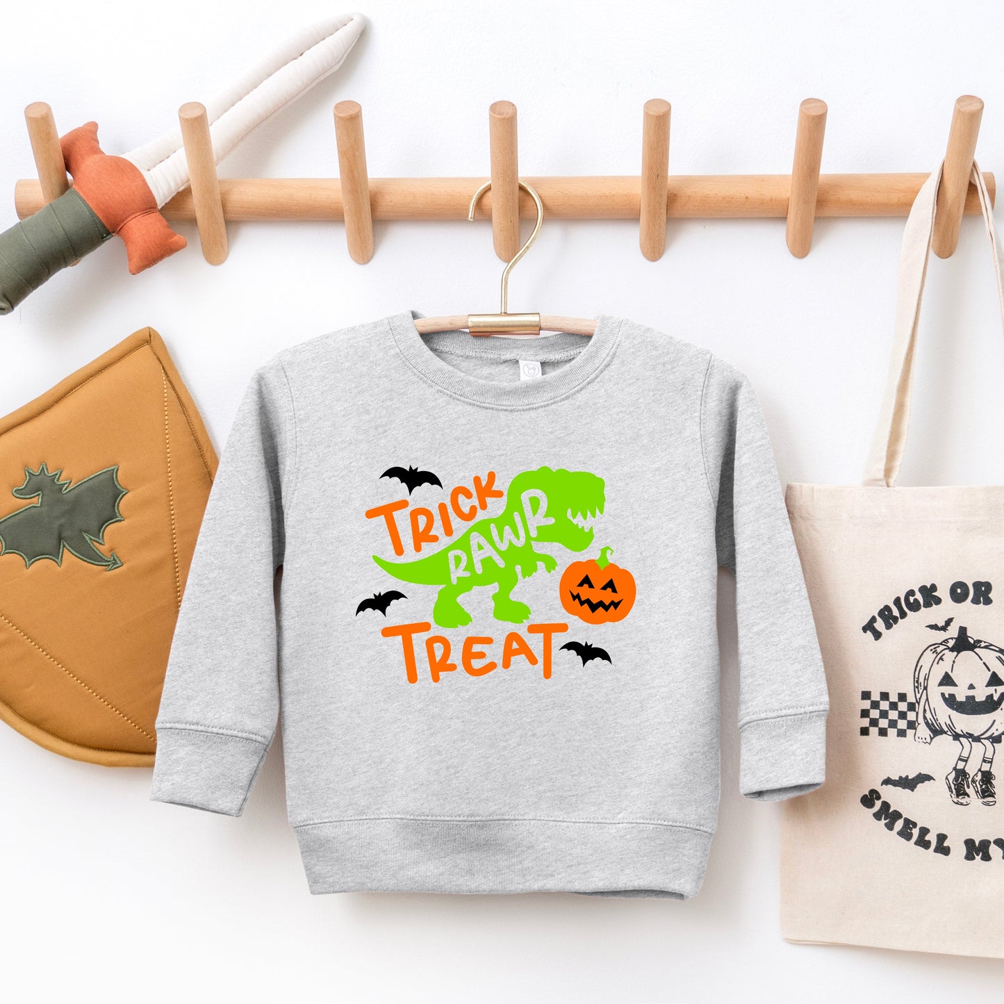 Trick Rawr Treat | Youth Ultra-Soft Graphic Sweatshirt