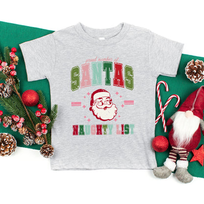 Member Of Santa's Naughty List | Youth Graphic Short Sleeve Tee