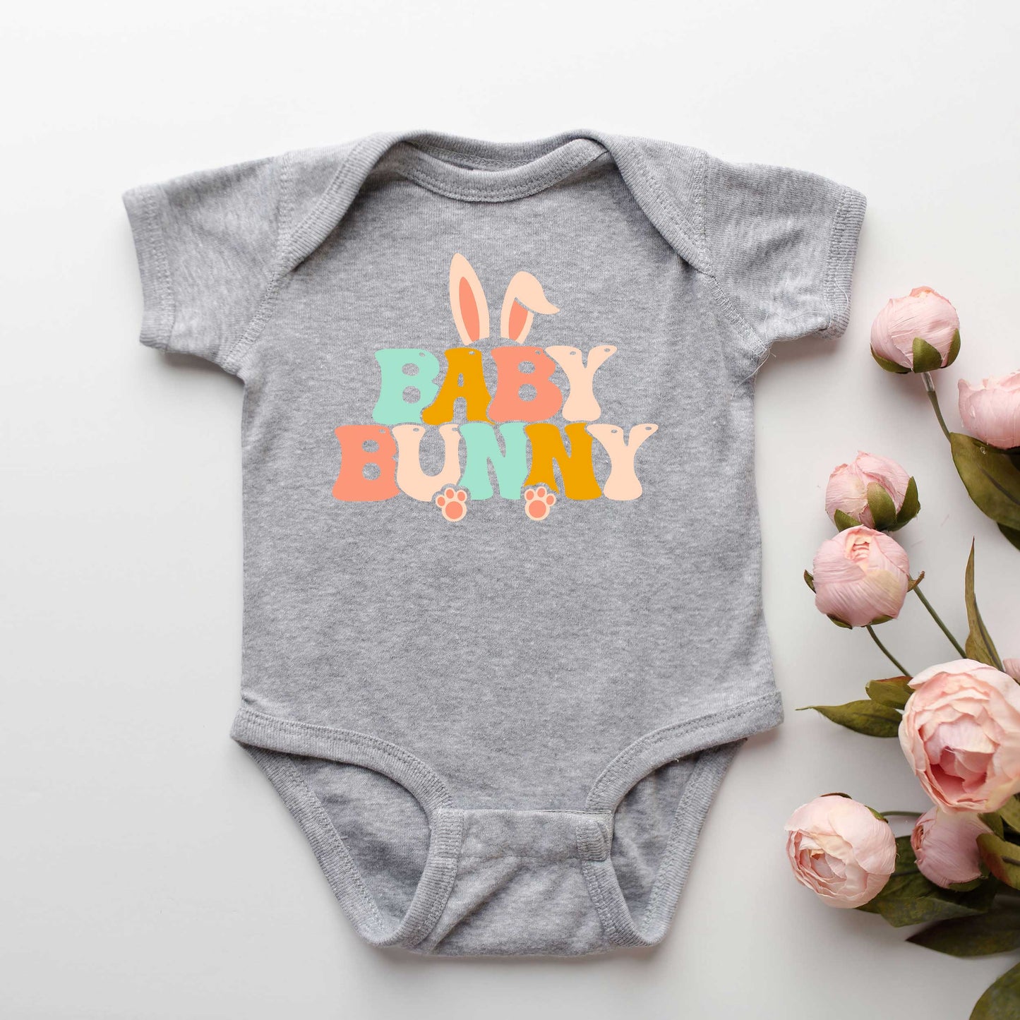 Baby Bunny Ears | Baby Graphic Short Sleeve Onesie