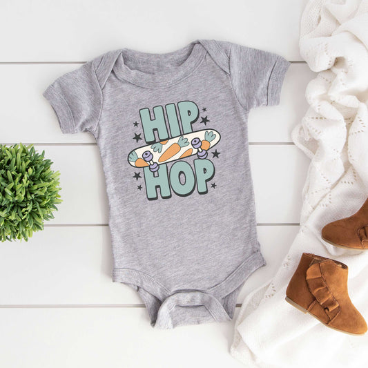 Hip Hop Skateboard | Baby Graphic Short Sleeve Onesie