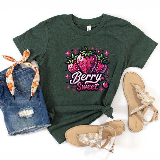 Berry Sweet Strawberry | Toddler Graphic Short Sleeve Tee