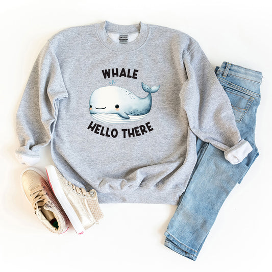 Whale Hello There | Youth Graphic Sweatshirt