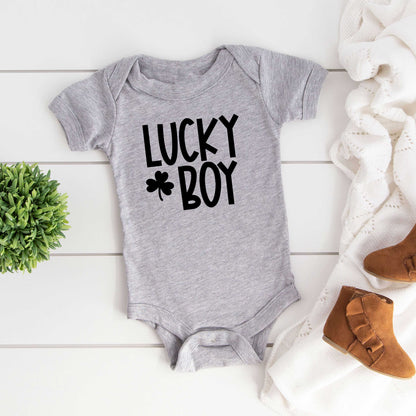 Lucky Boy | Baby Graphic Short Sleeve Onesie