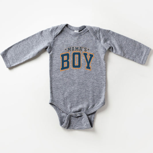 Mama's Boy Stars | Baby Long Sleeve Onesie