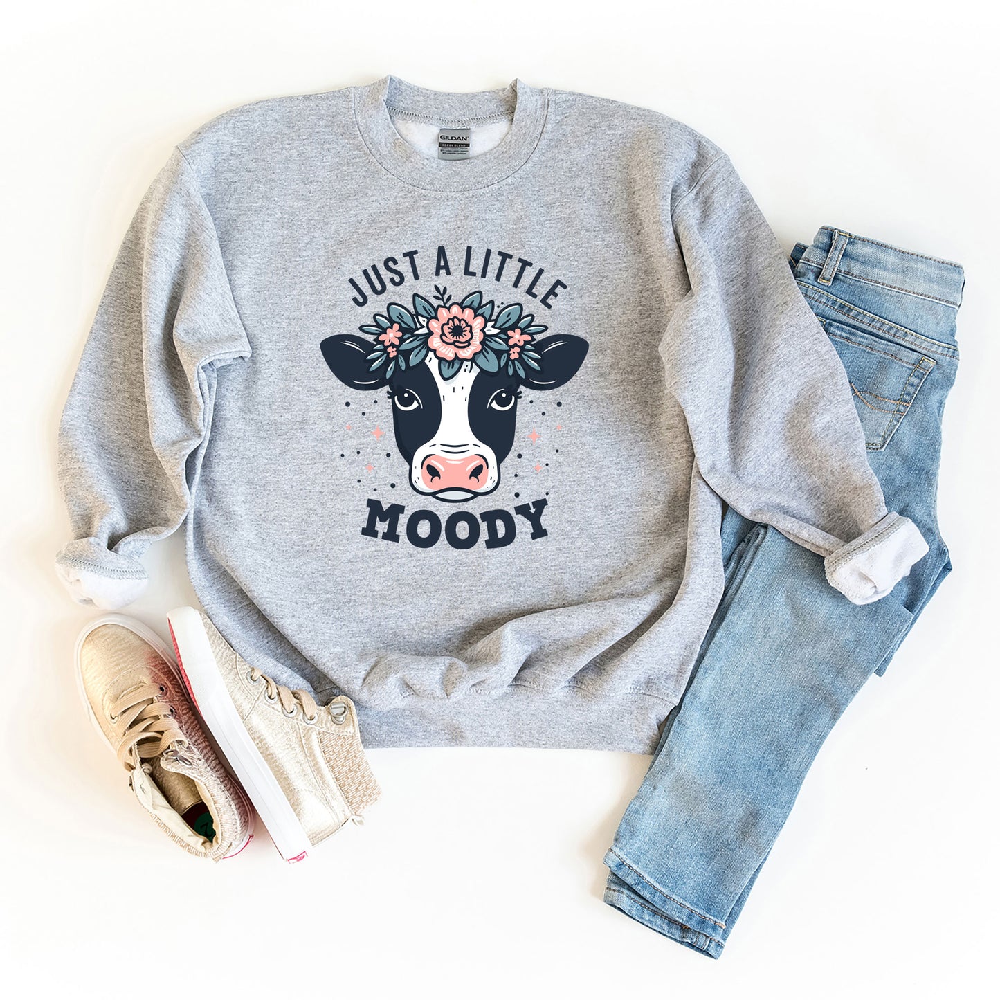 A Little Moody | Youth Graphic Sweatshirt