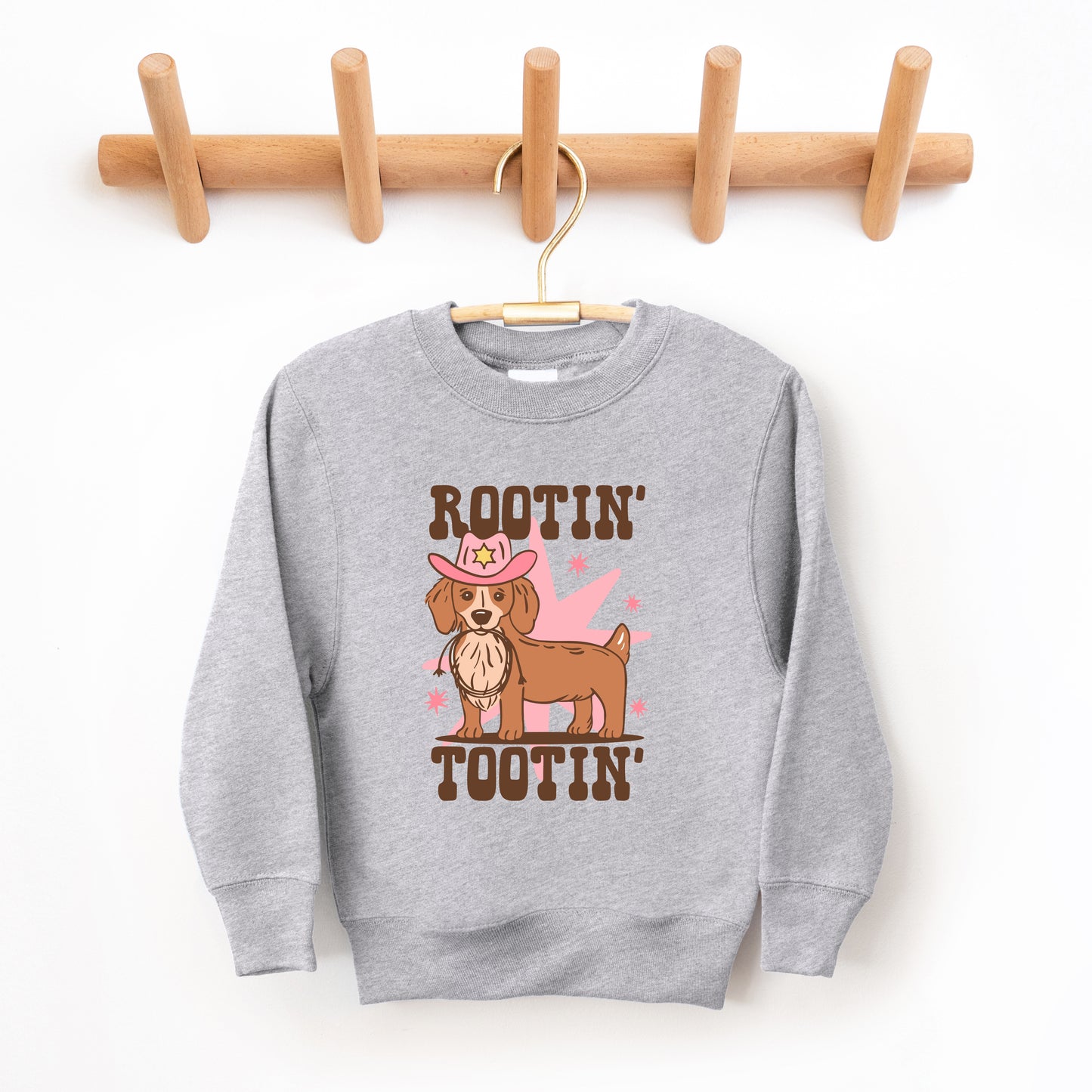 Rootin' Tootin' Dog | Toddler Graphic Sweatshirt