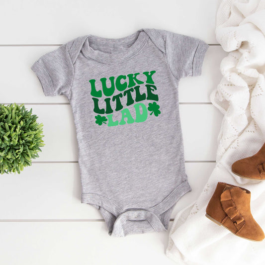 Lucky Little Lad | Baby Graphic Short Sleeve Onesie