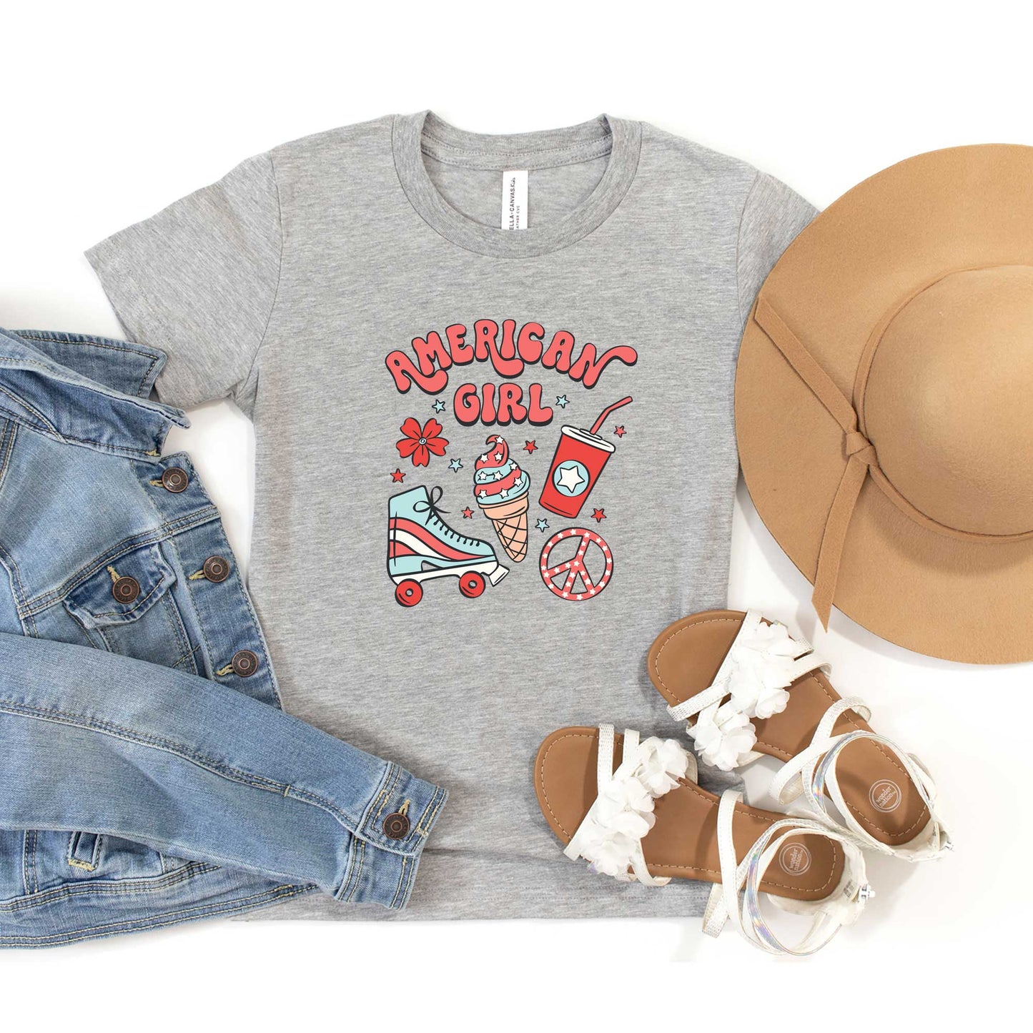 American Girl Ice Cream | Toddler Graphic Short Sleeve Tee