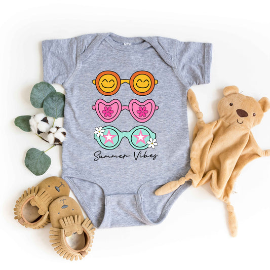 Sunnies Summer Vibes | Baby Graphic Short Sleeve Onesie