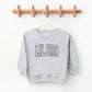 Lil Bro Varsity Outline | Toddler Graphic Sweatshirt
