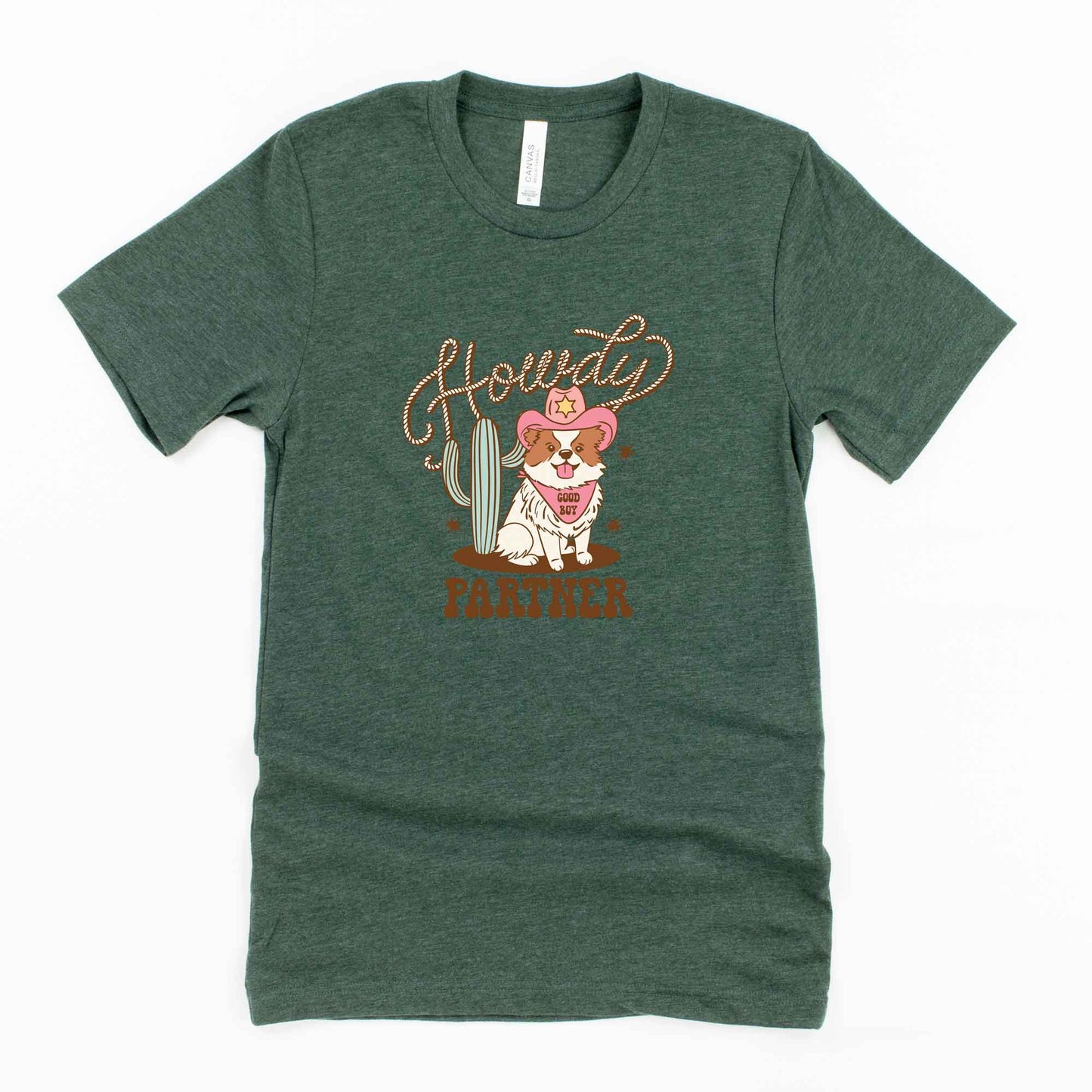 Howdy Partner Dog | Youth Graphic Short Sleeve Tee