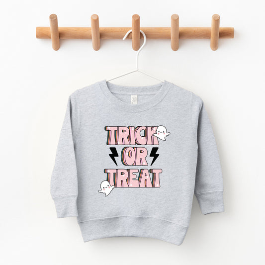 Trick Or Treat Lightning Bolt | Toddler Graphic Sweatshirt