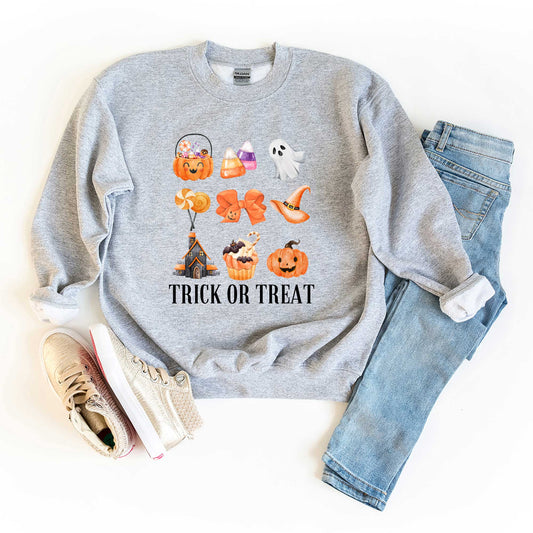 Trick Or Treat Chart | Youth Graphic Sweatshirt