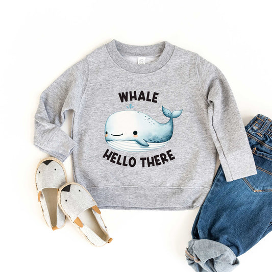 Whale Hello There | Toddler Graphic Sweatshirt