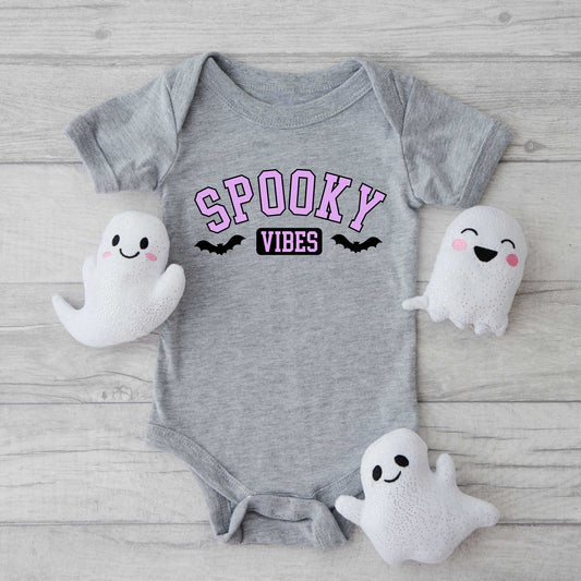 Spooky Vibes Bats | Baby Graphic Short Sleeve Onesie