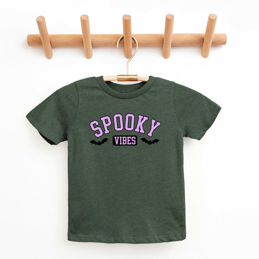 Spooky Vibes Bats | Toddler Graphic Short Sleeve Tee