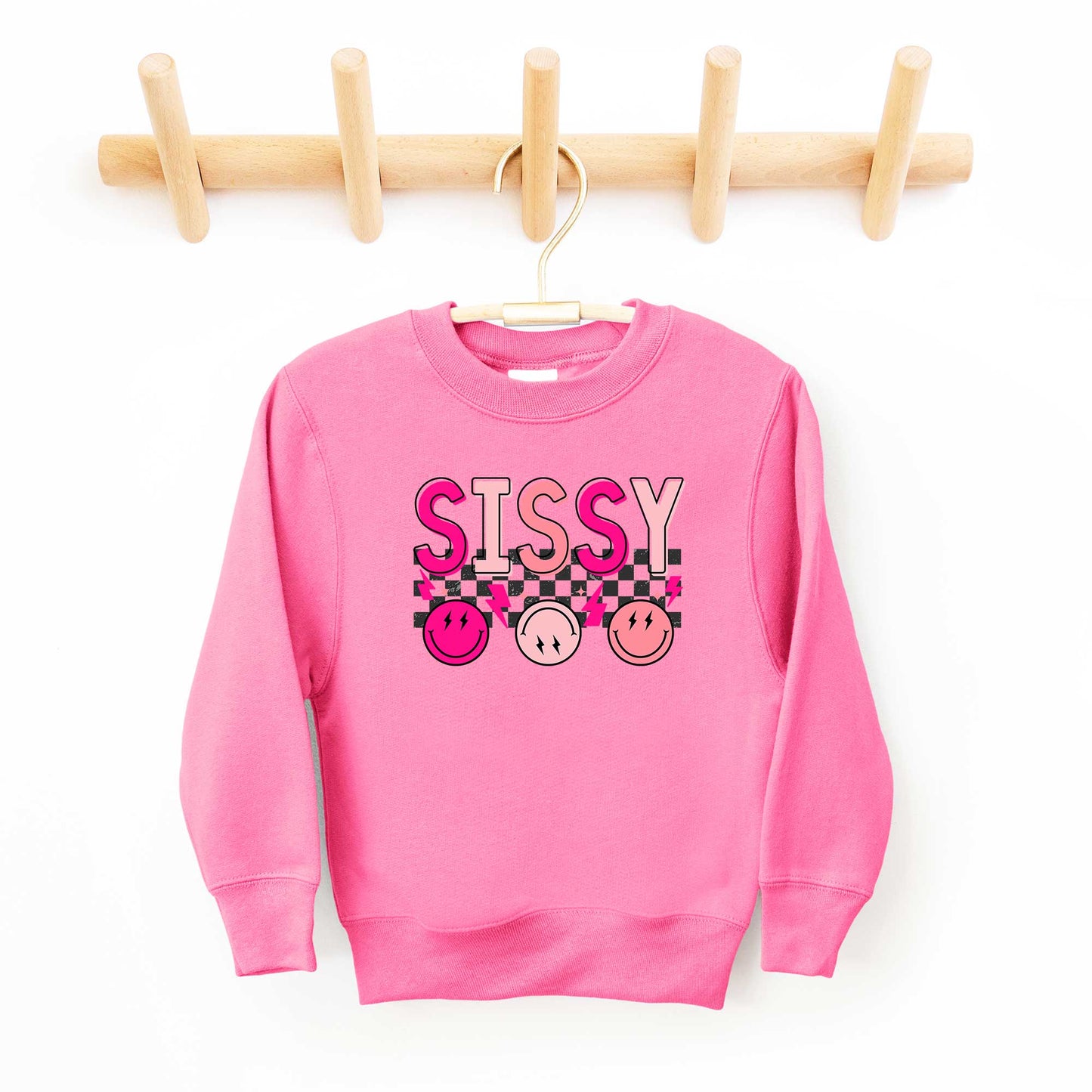 Sissy Checkered | Youth Graphic Sweatshirt