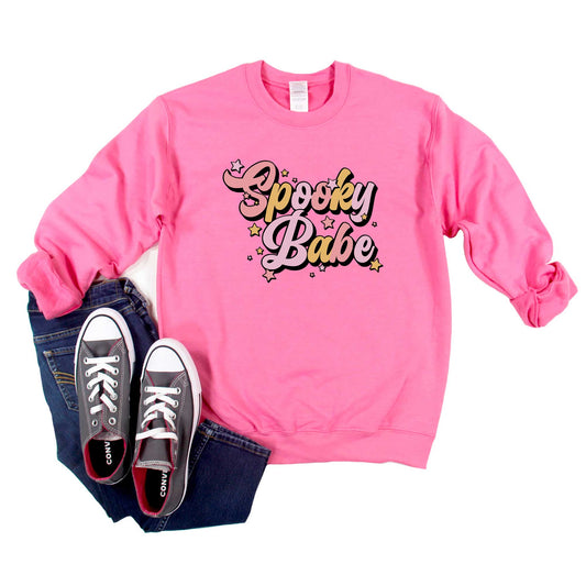 Spooky Babe Colorful | Youth Graphic Sweatshirt