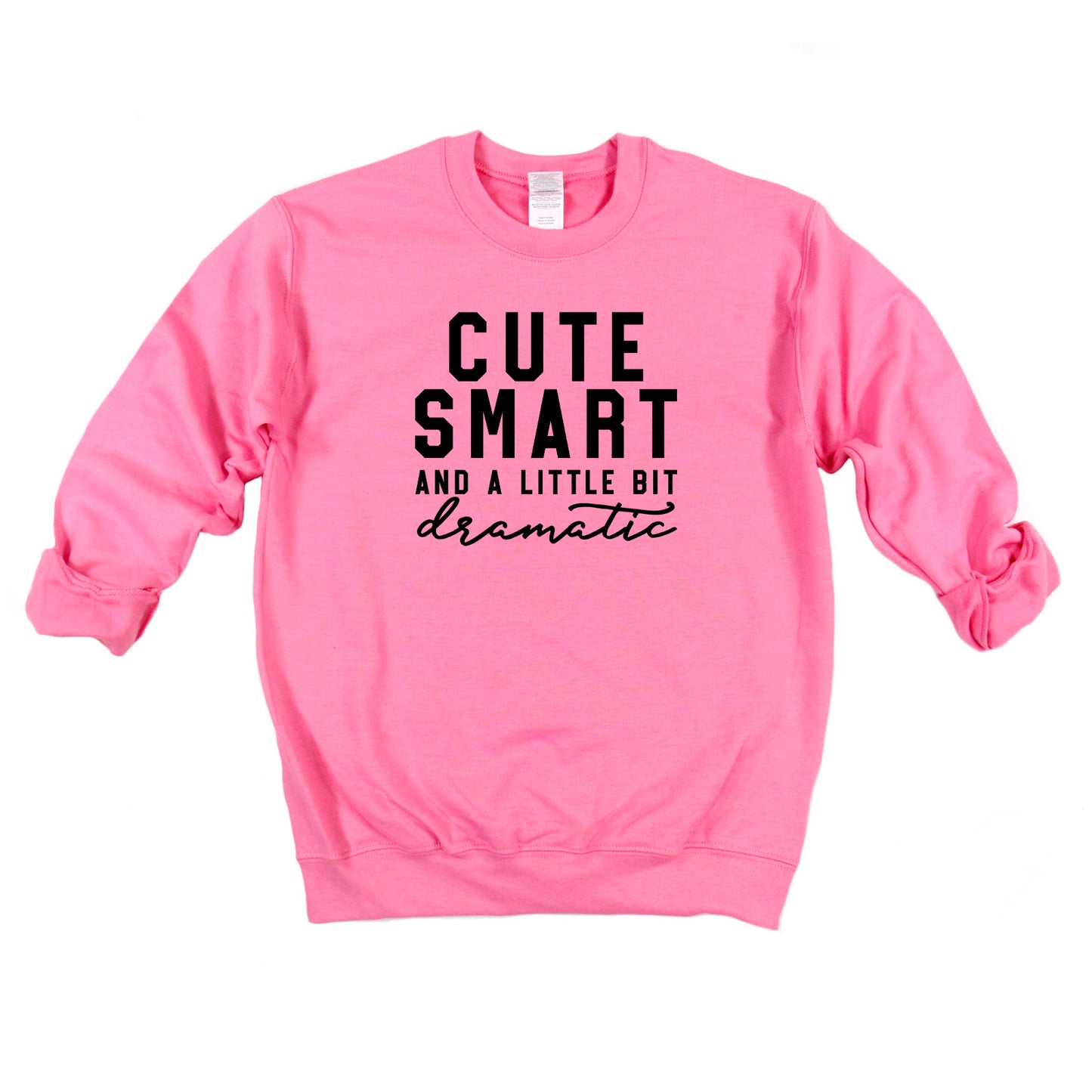 Cute Smart Dramatic | Youth Graphic Sweatshirt