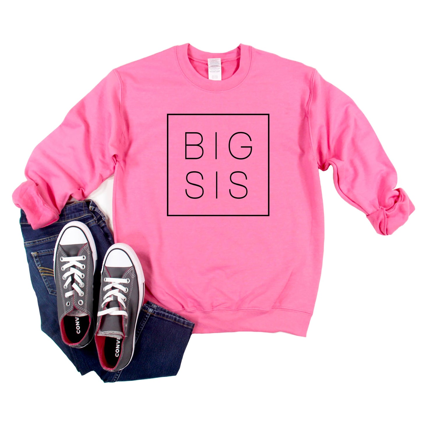Big Sis Square | Youth Graphic Sweatshirt