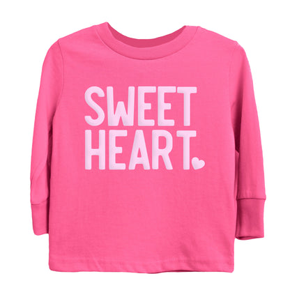 Sweetheart Puff Print | Toddler Graphic Long Sleeve Tee