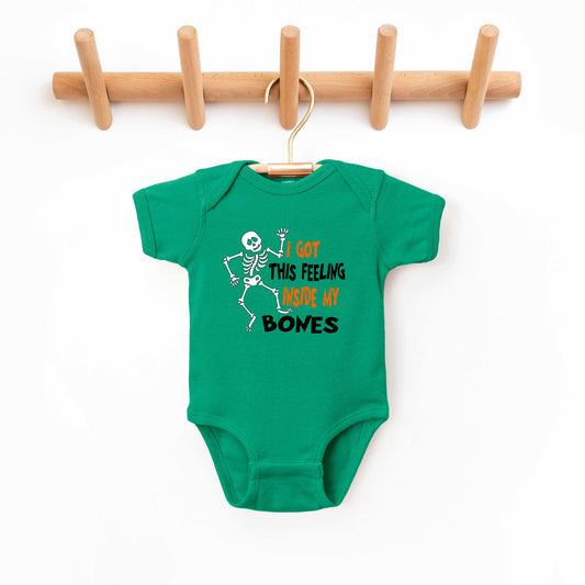 I Got This Feeling Skeleton | Baby Graphic Short Sleeve Onesie