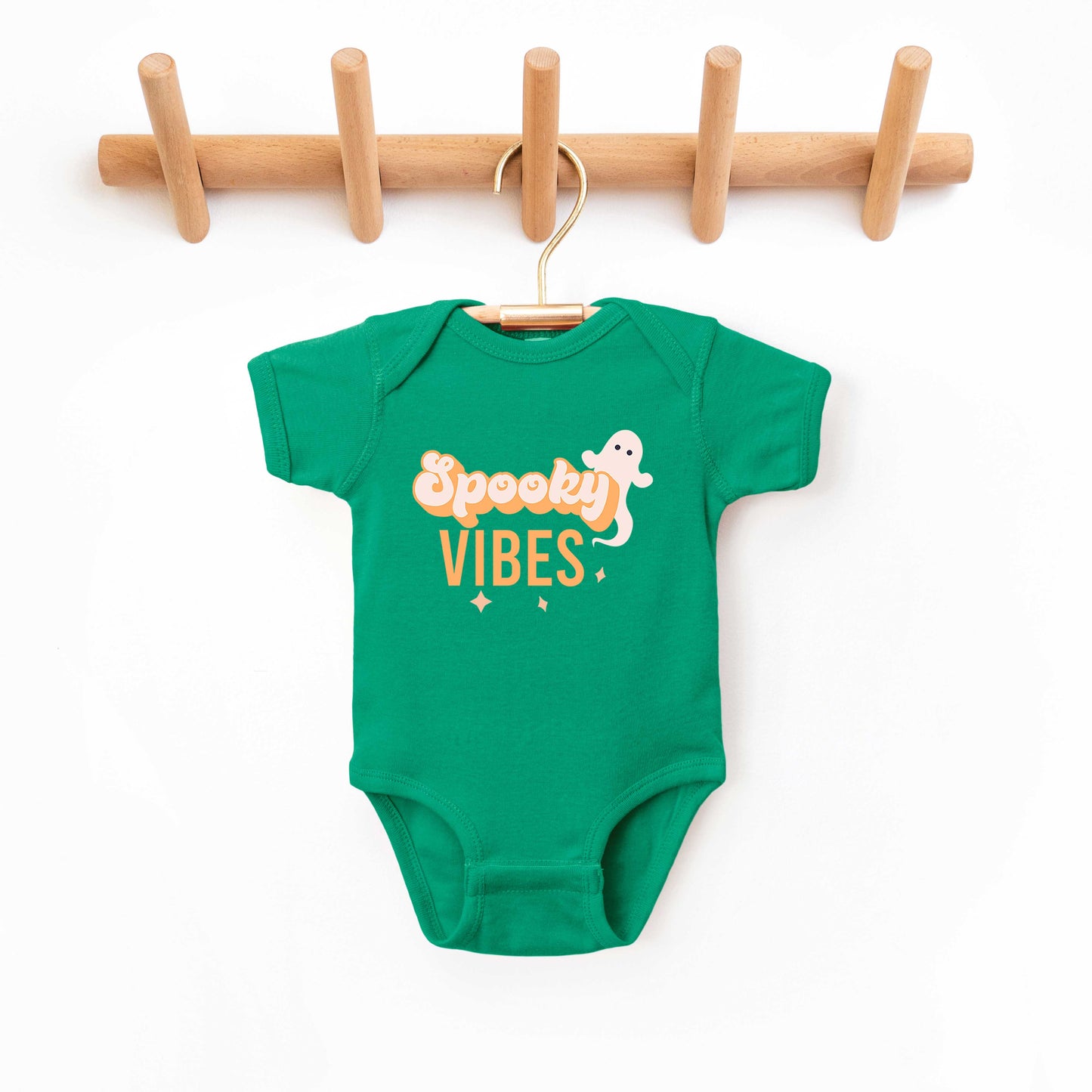 Spooky Vibes Colorful | Baby Graphic Short Sleeve Onesie