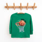 Basketball Game Day Hoop | Youth Graphic Long Sleeve Tee