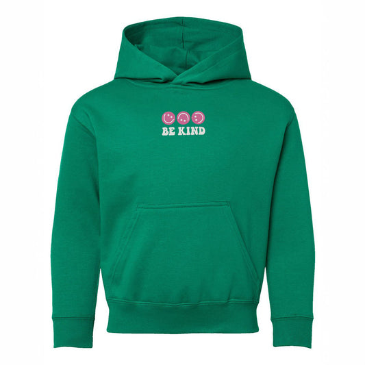 Embroidered Be Kind Turning Smiles | Youth Graphic Hoodie