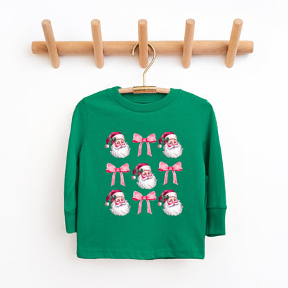 Coquette Santa Chart | Toddler Graphic Long Sleeve Tee