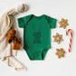 Reindeer Names Antlers | Baby Graphic Short Sleeve Onesie