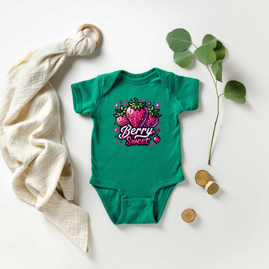 Berry Sweet Strawberry | Baby Graphic Short Sleeve Onesie