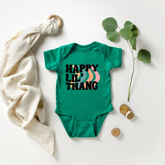 Happy Lil' Thang | Baby Graphic Short Sleeve Onesie