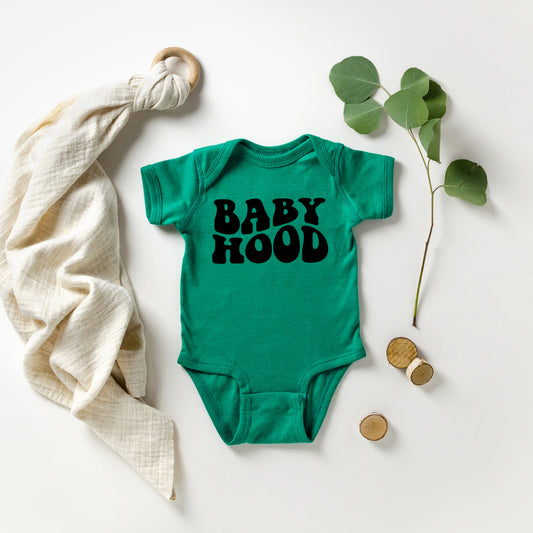 Babyhood Wavy | Baby Graphic Short Sleeve Onesie