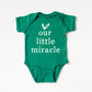 Our Little Miracle Heart | Baby Graphic Short Sleeve Onesie