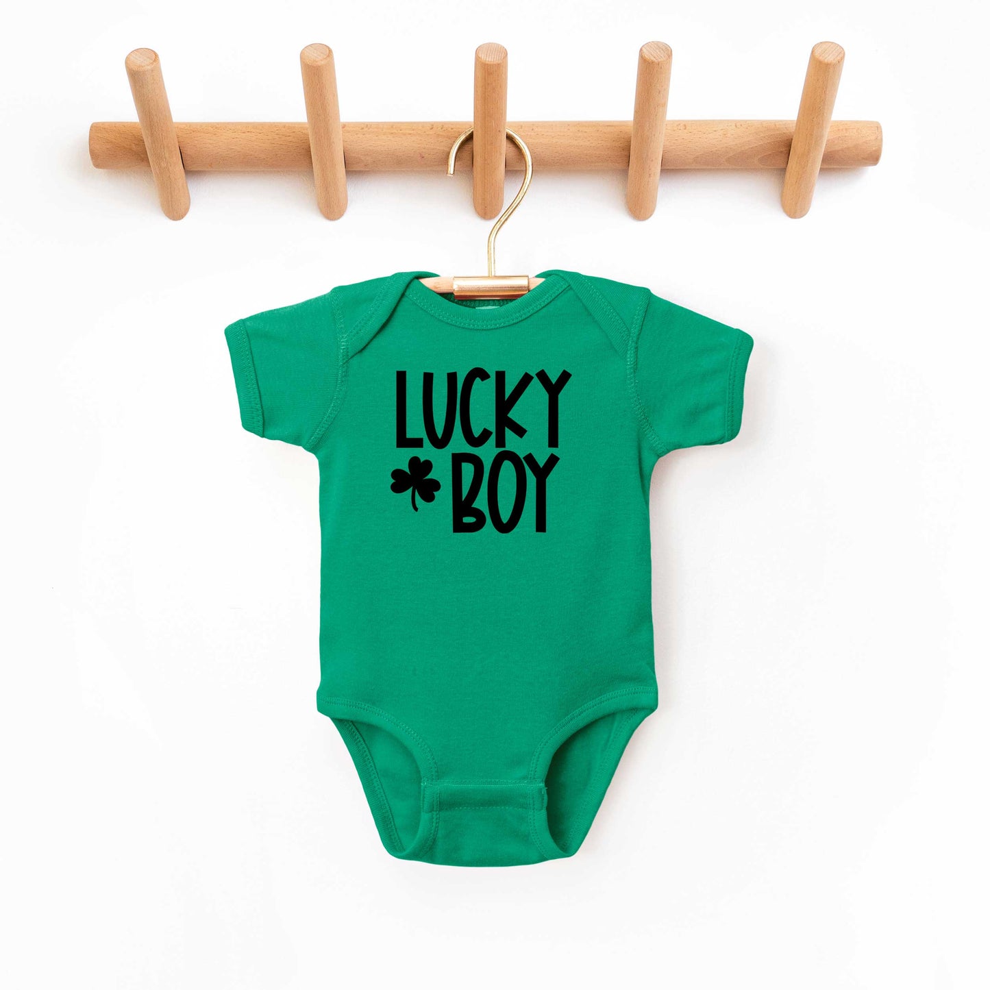 Lucky Boy | Baby Graphic Short Sleeve Onesie