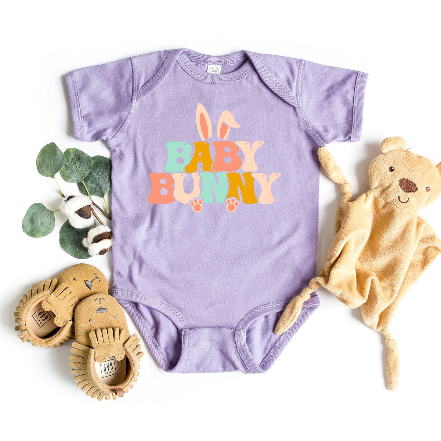 Baby Bunny Ears | Baby Graphic Short Sleeve Onesie